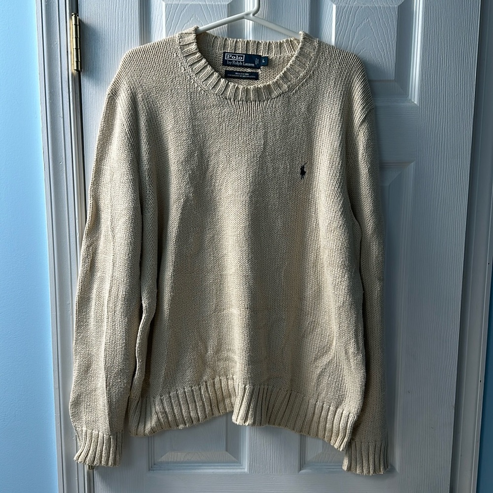 Polo Ralph Lauren Beige Size Large Sweater